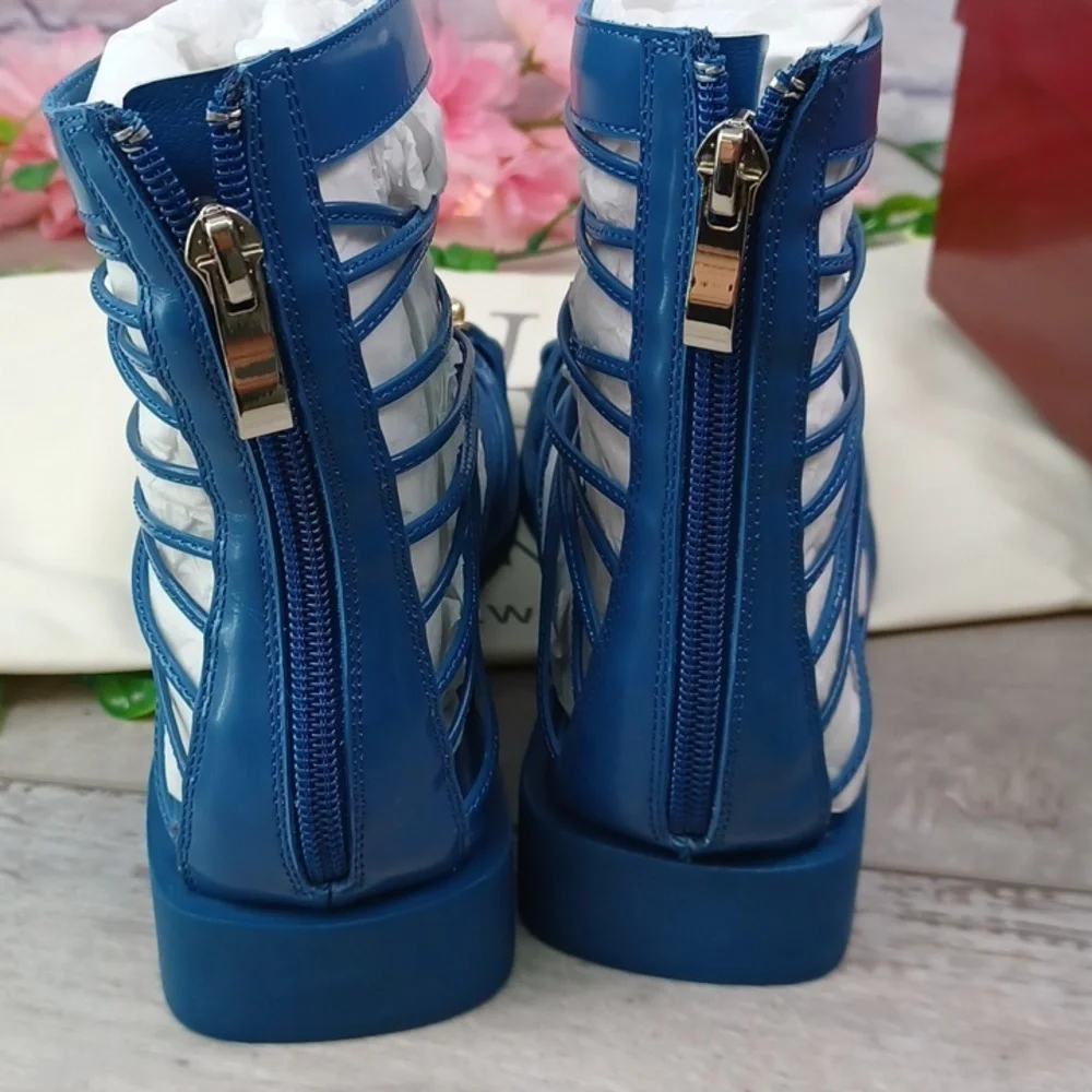 Vivienne Hu VHNY Studded Leather Cage Sandals NIB